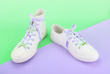 Load image into Gallery viewer, Genderqueer Pride Flag White Shoelaces-Pride Shoelaces-SLWH_GENQ_45IN