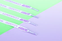Load image into Gallery viewer, Genderqueer Pride Flag White Shoelaces-Pride Shoelaces-SLWH_GENQ_45IN