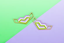 Load image into Gallery viewer, Genderqueer Pride Flag White Shoelaces-Pride Shoelaces-SLWH_GENQ_45IN