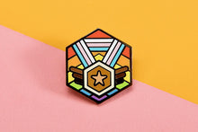 Load image into Gallery viewer, Inclusive Flag - Medal Cube Pin-Pride Pin-PCMC_INCL_2