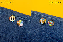 Load image into Gallery viewer, Inclusive Flag - Rubik's Cube Pin-Pride Pin-INCL_ED3+4