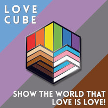 Load image into Gallery viewer, Inclusive Rainbow Flag - Proud Cubes Enamel Pins-Pride Pin-PCHC_INCL