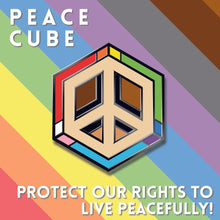 Load image into Gallery viewer, Inclusive Rainbow Flag - Proud Cubes Enamel Pins-Pride Pin-PCZC_INCL