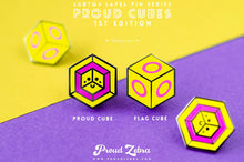 Load image into Gallery viewer, Intersex Flag - Proud Cube Pin-Pride Pin-PCPC_INTS