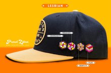 Load image into Gallery viewer, Lesbian Flag - Community Cube Pin-Pride Pin-PCCC_LESB