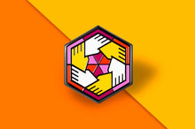 Load image into Gallery viewer, Lesbian Flag - Community Cube Pin-Pride Pin-PCCC_LESB
