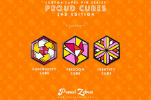 Load image into Gallery viewer, Lesbian Flag - Freedom Cube Pin-Pride Pin-LESB_ED2