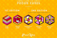 Load image into Gallery viewer, Lesbian Flag - Freedom Cube Pin-Pride Pin-LESB_ED1+2