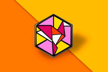 Load image into Gallery viewer, Lesbian Flag - Freedom Cube Pin-Pride Pin-PCBC_LESB