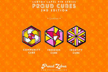 Load image into Gallery viewer, Lesbian Flag - Identity Cube Pin-Pride Pin-LESB_ED2
