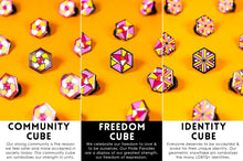 Load image into Gallery viewer, Lesbian Flag - Identity Cube Pin-Pride Pin-PCIC_LESB