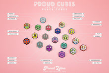 Load image into Gallery viewer, Lesbian Flag - Love Cube Pin-Pride Pin-PCHC_LESB