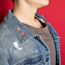 Load image into Gallery viewer, Lesbian Flag - Love Cube Pin-Pride Pin-PCHC_LESB