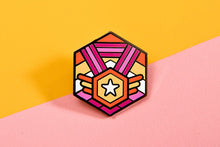 Load image into Gallery viewer, Lesbian Flag - Medal Cube Pin-Pride Pin-PCMC_LESB