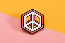 Load image into Gallery viewer, Lesbian Flag - Peace Cube Pin-Pride Pin-PCZC_LESB_2