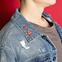 Load image into Gallery viewer, Lesbian Flag - Rubik's Cube Pin-Pride Pin-PCTC_LESB