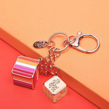 Load image into Gallery viewer, Lesbian Pride Flag Proud Cube Bag Charm-Pride Bag Charm-BAGC_LESB