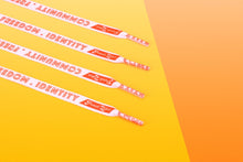 Load image into Gallery viewer, Lesbian Pride Flag White Shoelaces-Pride Shoelaces-SLWH_LESB_45IN