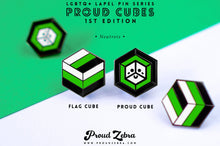 Load image into Gallery viewer, Neutrois Flag - Flag Cube Pin-Pride Pin-PCFC_NEUT