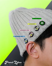 Load image into Gallery viewer, Neutrois Flag - Proud Cube Pin-Pride Pin-PCPC_AGEN
