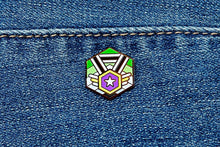 Load image into Gallery viewer, Non-Binary Aromantic Pride - Flag Cube Pin-Pride Pin-PCFC_ENBY_AROM
