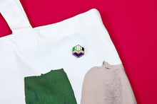 Load image into Gallery viewer, Non-Binary Aromantic Pride - Flag Cube Pin-Pride Pin-PCFC_ENBY_AROM