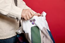 Load image into Gallery viewer, Non-Binary Bisexual Pride - Flag Cube Pin-Pride Pin-PCFC_ENBY_BISX