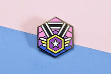 Load image into Gallery viewer, Non-Binary Bisexual Pride - Love Cube Pin-Pride Pin-PCMC_ENBY_BISX