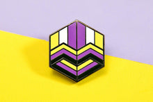 Load image into Gallery viewer, Non-Binary Flag - Love Cube Pin-Pride Pin-PCHC_ENBY_2