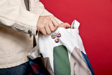 Load image into Gallery viewer, Non-Binary Lesbian Pride - Flag Cube Pin-Pride Pin-PCFC_ENBY_LESB