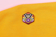 Load image into Gallery viewer, Non-Binary Lesbian Pride - Flag Cube Pin-Pride Pin-PCFC_ENBY_LESB
