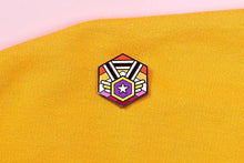 Load image into Gallery viewer, Non-Binary Lesbian Pride - Flag Cube Pin-Pride Pin-PCFC_ENBY_LESB