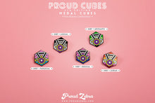 Load image into Gallery viewer, Non-Binary Lesbian Pride - Love Cube Pin-Pride Pin-PCHC_ENBY_LESB