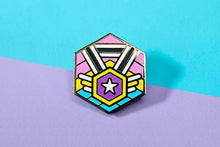 Load image into Gallery viewer, Non-Binary Pansexual Pride - Love Cube Pin-Pride Pin-PCMC_ENBY_PANS
