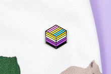 Load image into Gallery viewer, Non-Binary Pansexual Pride - Medal Cube Pin-Pride Pin-PCMC_ENBY_PANS
