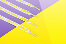 Load image into Gallery viewer, Non-Binary Pride Flag Love Lace Locks-Pride Lace Locks-LLHC_ENBY