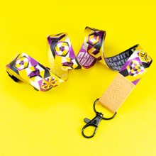 Load image into Gallery viewer, Non-Binary Pride Lanyards with reversible design by Proud Zebra in position 3