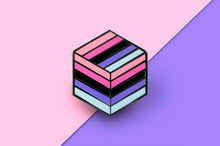 Load image into Gallery viewer, Omnisexual Flag - Flag Cube Pin-Pride Pin-PCFC_OMNI