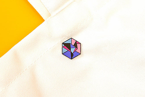 Omnisexual Flag - Freedom Cube Pin