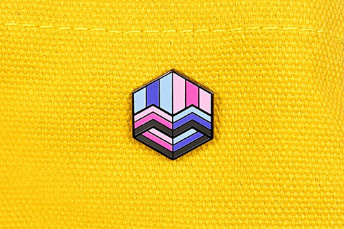 Omnisexual Flag - Love Cube Pin