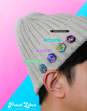 Load image into Gallery viewer, Omnisexual Flag - Proud Cube Pin-Pride Pin-PCPC_BISX