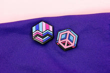 Load image into Gallery viewer, Omnisexual Flag - Rubik&#39;s Cube Pin-Pride Pin-OMNI_ED3
