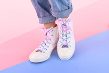 Load image into Gallery viewer, Omnisexual Pride Flag White Shoelaces-Pride Shoelaces-LLSL_SLWH_OMNI_45IN
