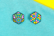 Load image into Gallery viewer, Pansexual Flag - Medal Cube Pin-Pride Pin-PANS_ED3