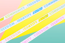 Load image into Gallery viewer, Pansexual Pride Flag White Shoelaces-Pride Shoelaces-SLWH_PANS_45IN