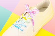 Load image into Gallery viewer, Pansexual Pride Flag White Shoelaces-Pride Shoelaces-SLWH_PANS_45IN