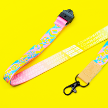Load image into Gallery viewer, pansexual Pride Lanyards with reversible design by Proud Zebra in position 5