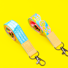 Load image into Gallery viewer, pansexual Pride Lanyards with reversible design by Proud Zebra in position 4