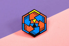 Load image into Gallery viewer, Polyamory Flag - Community Cube Pin-Pride Pin-PCCC_POLA