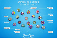 Load image into Gallery viewer, Polyamory Flag - Freedom Cube Pin-Pride Pin-PCBC_POLA